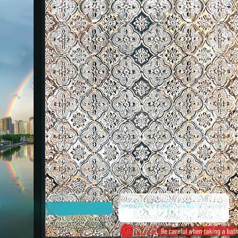 Light-transmitting Frosted Glass Stickers – Privacy Sunshade for Living Room & Bedroom Windows