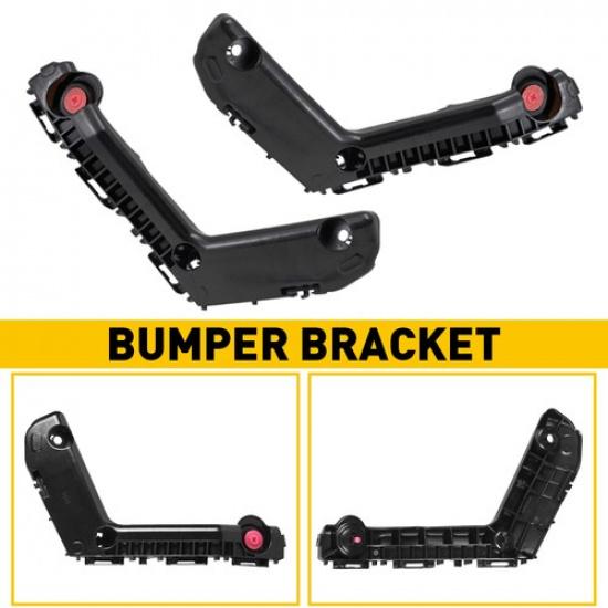2PCS Black Front For Brackets Bumper Toyota Support Corolla Set LH+RH 2017-