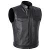 European and American men's clothing large size vest skull letter embroidered leather jacket vest