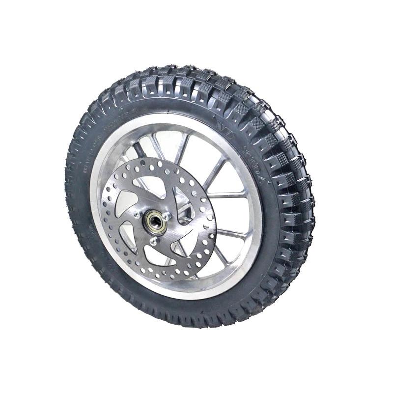 Pocket Bike Mini Moto Gasroller Vordere Hintere Felge Lager Bremsscheibe Rotor Ritzel Für Reifen 12,5 x 2,75 Schlauch 12 1/2*2,75