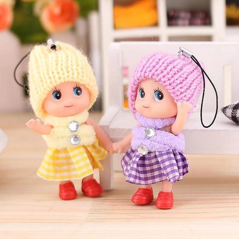 5 Pcs Kids Toys Soft  Baby Dolls Toy Mini Doll For Girls Random Colors