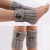 3 Pairs Women Boot Cuffs Knit Boot Cuff Socks Short Cable Knit Leg Warmers