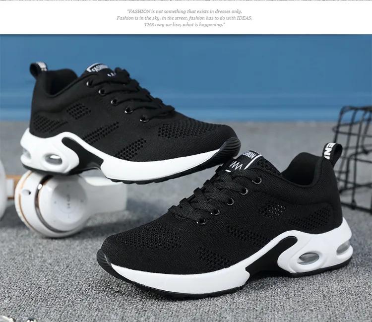 new mesh woven women's shoes Korean version versatile and comfortable casual shoes women's plus size sports shoes