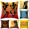 40/45/50/60cm Africa Life Collection African Woman Pillowcase Sofa Car Decorative Cushion Cover for Home Decor Pillow Case
