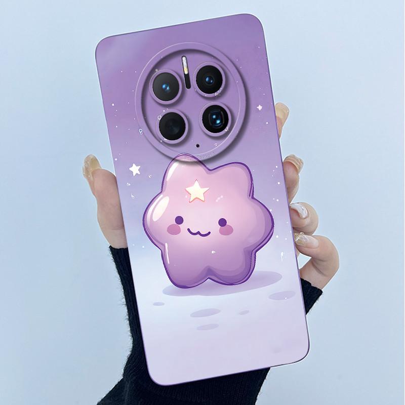 For Huawei Mate 50 50 Pro 50E Phone Case Mate50 Cover Fashion Simplicity Flowers Soft Liquid Silicone Shell For Mate50Pro Fundas