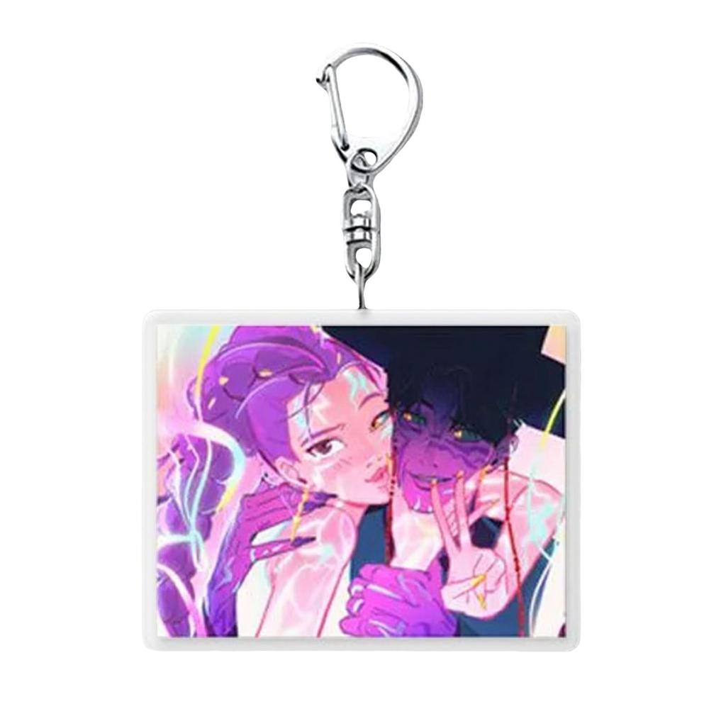 2d Acrylic Compass Support Stick Rocking Music Keychain Pendant Accessory