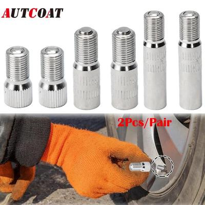 1 Paire Bouchons de Valve Tige d'extension, 19mm 25mm 39mm Métal Bouchons de Valve de Roue Automobile Extensions de Tige Extendeur Voiture Camion Van Caravane