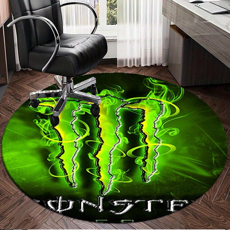 1 Stück Energy Drink Runder Teppich, Rutschfeste Stuhlmatte, Heimdekoration, Kreis-Teppich Perfekt für Büro, Schlafzimmer, Wohnzimmer, Weihnachtsgeschenk