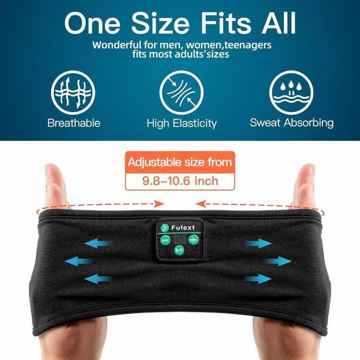 Casque de Sommeil - Fulext - Bluetooth - Ultra-Fins - Résistant à la transpiration - 240 mAh