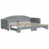 VidaXL Daybed with Trundle Bed Light Grey 80x200 Cm Fabric 3197183