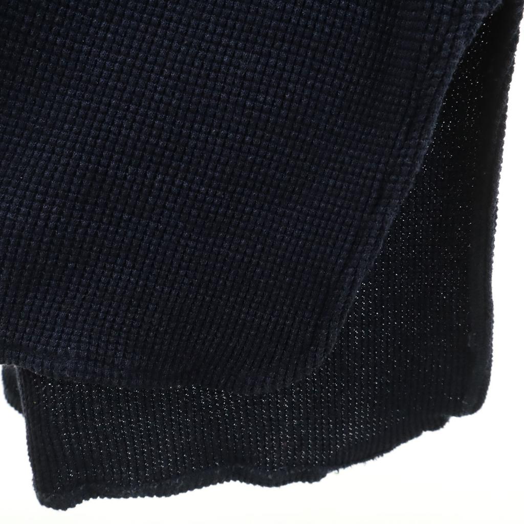 THE NERDYS Long Sleeve Waffle Fabric One Piece L Navy Women Used