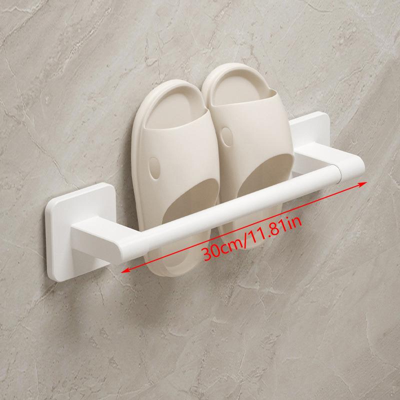 Bathroom Slipper Rack No Punching Wall Mounted Slipper Storage Rack Bedroom Shower Room Bath Slippers Hanger Babouche Organizer
