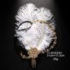 Vintage Feather Headband Sequin Crystal Cosplay Dress Headwear Makeup Party Tassel 1920s Hair Accessories Bridal Headdress