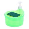 Soap Dispenser and Scrubber Holder Multifunctional Dishwashing Container 1000ml Manual Sink Dish Washing Soap Dispenser