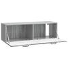 Wall Mounted TV Cabinet Grey Sonoma 98 x 31 x 30 cm