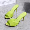 Mode High Heel Sandalen 2024 Sommer Neue Casual Style Hausschuhe Schlanke Absätze Sexy Täglichen Komfort Vielseitig Rutschfeste Damenschuhe