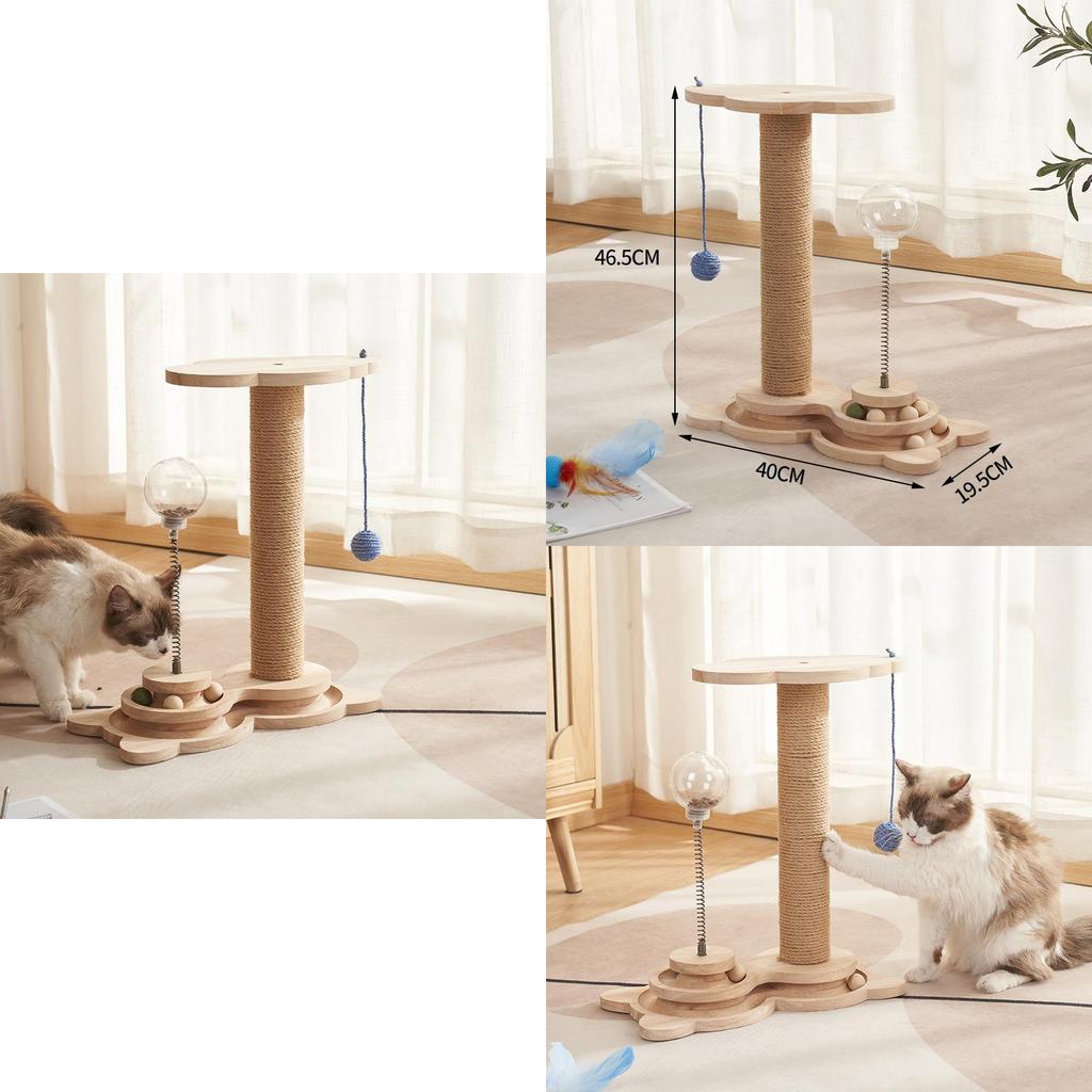 Multifunktionaler Katzenkletterbaum Robuste Holzkonstruktion Bietet Stundenlange Unterhaltung für Ihren pelzigen Freund