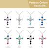 Gold & Silver Plated Religious Necklace Heart Cubic Crystal Chain Necklace  for Women