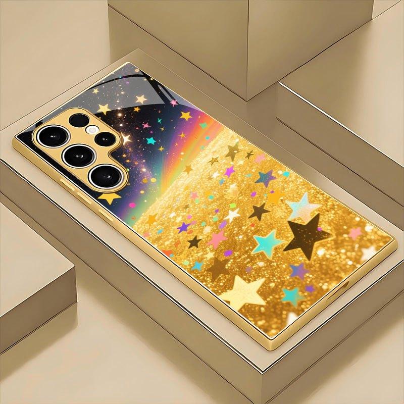High-end Phone Case Electroplated Glass TPU PhoneCase for Samsung Galaxy S26 S25 S24 S23 S22 S21 FE,Ultra,Plus Dropresistant