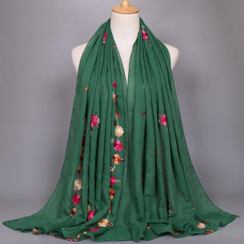 Women Fashion Plain Beige Stitch Cashew Floral Viscose Shawl Long Soft Wrap Neck Snood Pashmina Headband Muslim Hijab Sjaal