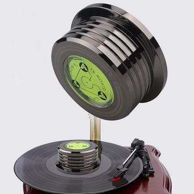 Record Weight Stabilizer 50Hz Bubble Level Speed Detection Turntable LP Disc Stabilizer Clamp for