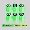 For Skoda Car Tire Valve Cap Luminous Valve Core Cover Kamiq Karoq Octavia 2 3 Rapid Scala Kami Fabia VII VRS Xknp33