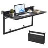Balcony Hanging Table 795 X 380 Mm 27 Kg Folding Railing Bar Table, for Outdoor Patio Garden Deck Use, Fits 0-90 Mm Rails
