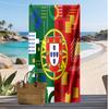 Portugal Football Print Beach Towel Quick Dry Super Absorbent Soft Bath Towel for Swimming Beach Travel Fan Souvenir Gift