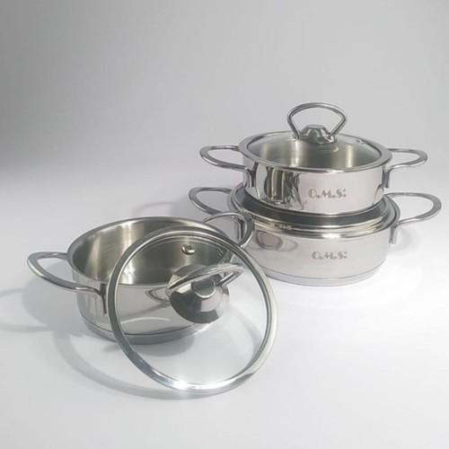 

Набір кухонного посуду Oms Baby Mini Healthy Steel - циліндр