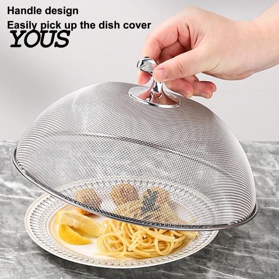 Metal Mesh Food Protectors for Party Stainless Steel Cover with Handle, Insect Control Tents Picnics Tent, Durable Dome Guard Plates And Serving Trays