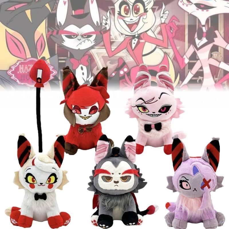 Entzückendes Lucifer Miau Hazbin Hotel Plüschtier Weiches Kurzes Plüsch Stofftier