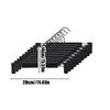 10Pcs/Pack Home Frosted Plastic Trouser Rack Strong Seamless Clip Hangers To Dry Clothes With Non-Slip Clips
