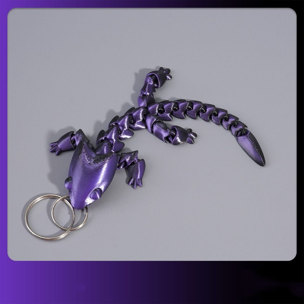 Fidget Toy Adjustable Body Joints Pendant Charms Articulated Dragon Lizard Toy  Kids Toy