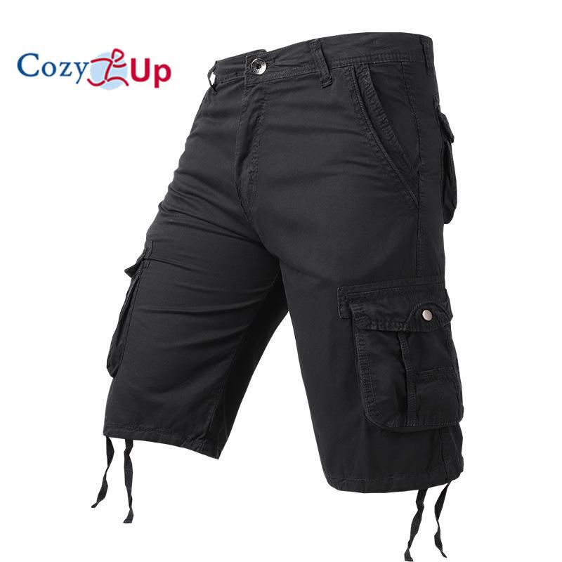 Cozy Up Cargo Shorts for menn Camo Cargo Shorts Avslappet passform Utendørs Cargo Shorts med flere lommer Bomull