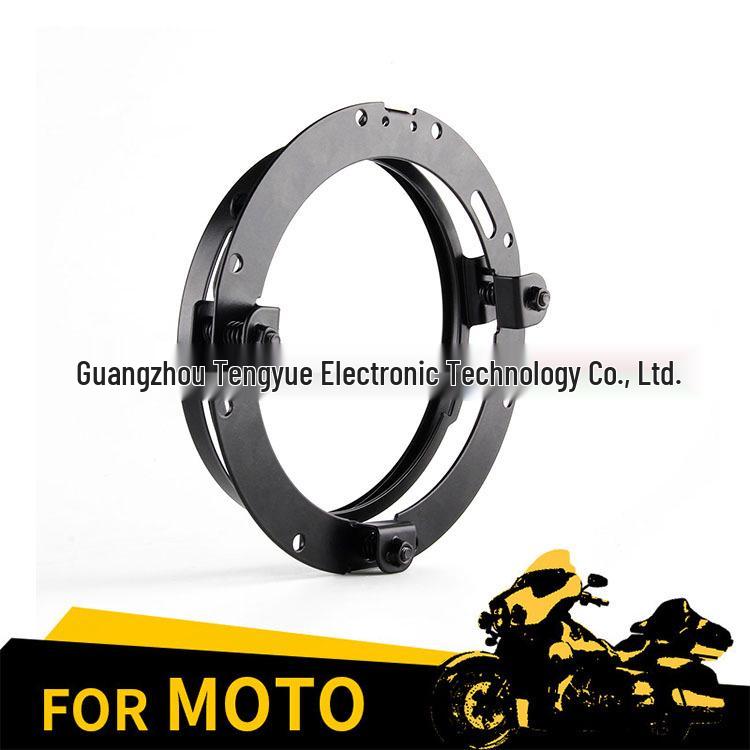 

В наличии: Гальванизированный Ржавчиностойкий Ударопрочный 7-дюймовый Кронштейн Фары для Harley Electra Glide чёрный