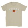Men T-Shirts Spanish Flag  Casual 100% Cotton Tees Short Sleeve  T Shirts Crewneck Clothes Summer