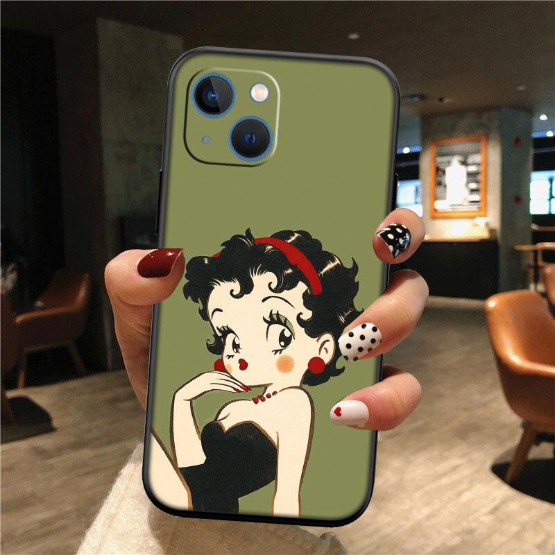 TR6 B-Bettys Art B-Boops New High-End Shell Phone Case for Redmi Note 13 14 Pro+ Plus A3 A3X 13X 13C 13R 14S 14C 14R