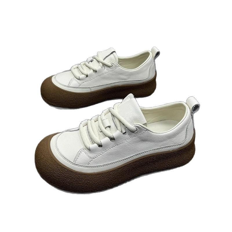 Nowe Retro i Wszechstronne Sneakersy, Oddychające Casualowe Buty Sportowe, Niszowe Damskie Buty na Grubej Podeszwie