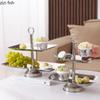 Stainless Steel Dessert Plate Multi-layer Cake Stand Dessert Stand Fruit Plate Snack Bowl Display Stand Pastry Plates Cake Tray