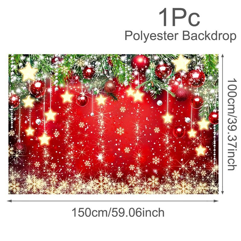 Merry Christmas Backdrop Banner Santa Snowman Background Christmas Decorations for Home2026 Navidad Noel Xmas Gifts NewYear 2026