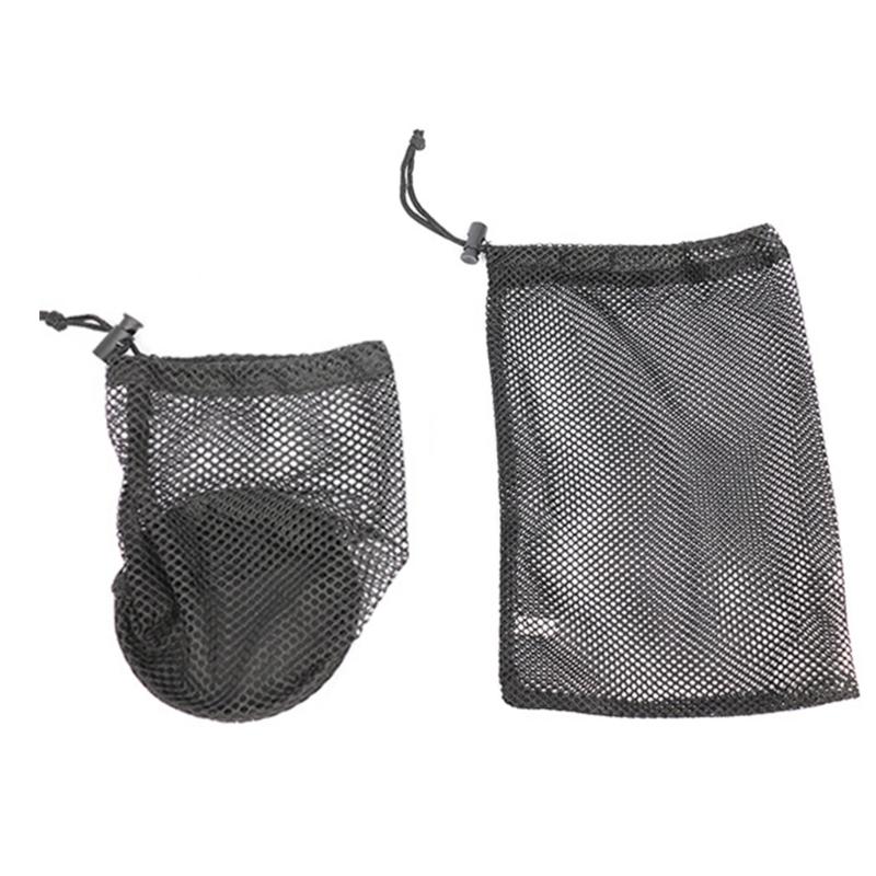 Golf Mesh Bags Small Sports Ball Net Bag Drawstring Pouch Nylon Mesh Bag Convenient Storage Organizer Golf Accessories