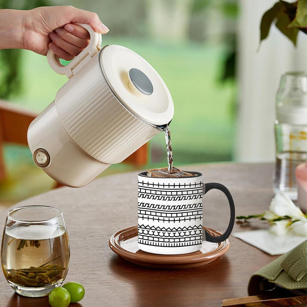 Hidden Message Coffee Mug Ceramic Chocolate Milk Cup Modern Coffee Lover Gift Kitchen Accessories Message Coffee Tumbler