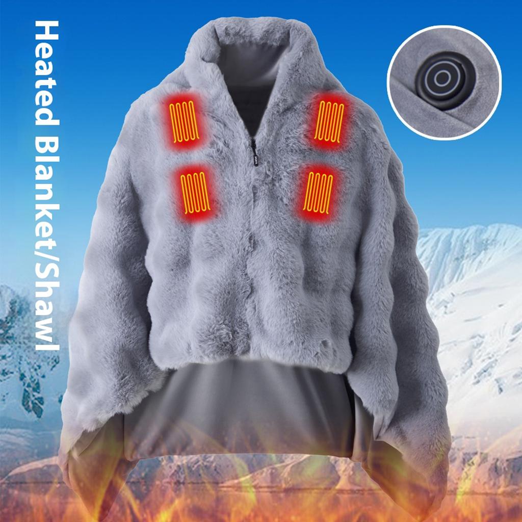 Smart Heating Blanket USB Charging Warm Cover Blanket Double-Sided Electric Thermal Blanket for Travel Work Camping