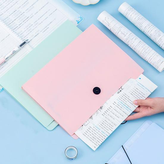 Dosar pentru organe Design cu cataramă Clasificat Inserție transparentă Capacitate mare Depozitare documente A4 8 grile Dosar pentru fișiere Materiale de papetărie