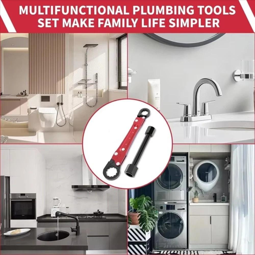 Adjustable Jaw Pipe Tool Removal Durable Construction Plumbing Wrench Tool  Sink Pipes