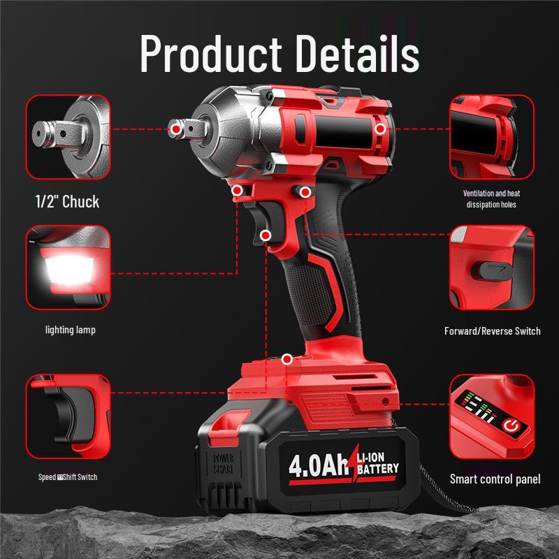High Torque Electric Impact Wrench for Household Use
