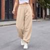Women's Color Loose Pants Casual Jogger Sweatpants with Tapered