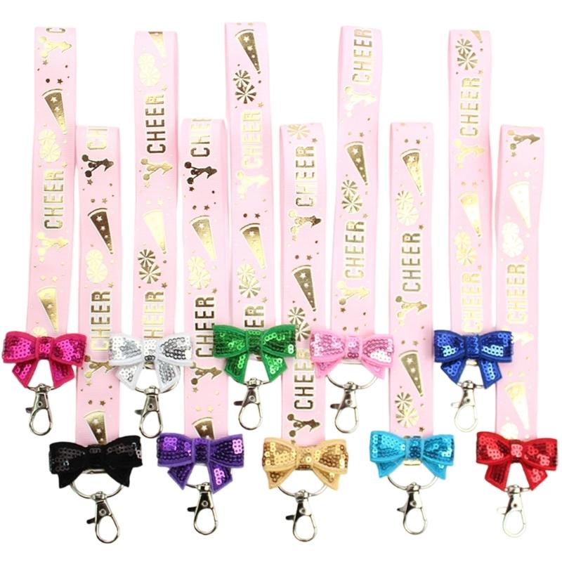 Pack Of 10 Cheerleader Keychains Soft Polyester Accessories For Sports Enthusiasts Sturdy And Lightweight Design