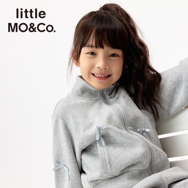 little MO&Co. Girls' Bow Cardigan and Flared Pants Set