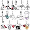 Fit Original Accessories Bracelets Inlaid Zirconium Charms Bead Copper Colorful Dangle For Necklace Diy Jewelry Marking